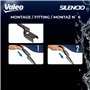 VALEO Silencio Essuie-glace - VF814 - Kit de Balais d'Essuie-glace Plat d'Origine de Haute performance, Visibilité Supérieure su