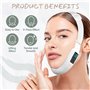 Cteart V-Face H092 Appareil électrique à double menton avec 8 modes et 15 intensités réglables – Machine intelligente en V pour 