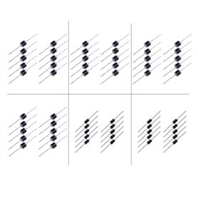 Kit de diodes Schottky - 60 pièces 6 modèles - 10SQ045 10SQ050 15SQ045 10A10 SR560 SR5100