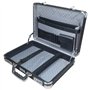 HMF 14651-02 Mallette en aluminium pour homme avec cadenas à combinaison Noir 45 x 33 x 11 cm