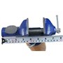 KATSU Étau de Table Mâchoires de 60 mm, Mini Étaux d'Établi avec Base Pivotante à 360 Degrés et Enclume, Robuste Pince de Table 