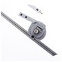 0-360 Degrés De Précision En Acier Inoxydable Réglable Angle Mesureur Goniomètre Règle Angula