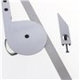 KATSU Universal Biseau Rapporteur, 0-360 Degrés De Précision En Acier Inoxydable Réglable Angle Mesureur Goniomètre Règle Angula