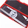 KATSU Universal Biseau Rapporteur, 0-360 Degrés De Précision En Acier Inoxydable Réglable Angle Mesureur Goniomètre Règle Angula