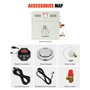 CGOLDENWALL 6 KW Générateur Vapeur Douche 220V pour Maison, pour Sauna/Douche/Bain/SPA, avec Drainage Automatique, Régulateur Di
