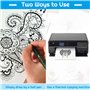 Cridoz Lot de 20 feuilles de papier de transfert pour tatouage Format A4