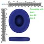 Geekria QuickFit Protein Leather Ear Pads for Solo3, Solo 3.0, Solo 2 Wireless on-Ear Headphones Replacement Earpads/Ear Cushion