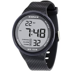 Montre sport numérique led basse consommation homme multi fonctions étanche 100 m sports nautiques plongée natation bracelet Sil