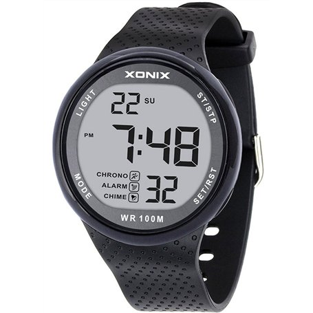Montre sport numérique led basse consommation homme multi fonctions étanche 100 m sports nautiques plongée natation bracelet Sil