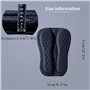 CHCYCLE Coussin de siège passager pliable pour moto - Gel haute élasticité 3D nid d'abeille - Confortable et respirant - Absorpt