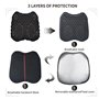 CHCYCLE Coussin de siège de moto avec housse de pare-soleil, coussin de siège de moto en gel pour les longs trajets avec nid d'a