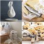KBNIAN 3 PCS Étamine en 100% Coton Naturel 300x60cm Gaze Tissu Mousseline Non Blanchie Réutilisable pour Faire du Fromage et du 