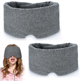 Lot De 2 Masques De Sommeil En Coton Modal – Bandeau Pour Les Yeux Ultra-Doux Et Respirant