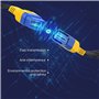 PLAYOCCAR OBD-II Câble d'extension Adaptateur, Voiture 16 Broches Mâle à Femelle OBD2 Rallonge Cordon épaissir Matériel en Nylon