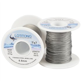 LOTITONG Fil d’acier Enduit de Nylon 7x7 49 Brins de 0