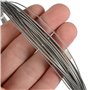 LOTITONG Fil d’acier Enduit de Nylon 7x7 49 Brins de 0,8 mm, Traction de 32 kg pour Pêche - 50 m
