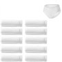 Gerrit Lot de 10 paquets de culottes jetables pour femme (taille L) culottes blanches pour femme jetables