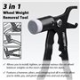 FIRSTINFO F3921 | Pince pour poids de roue | Outil pour enlever les poids de pneu | Marteau pour poids de roue | Poids d'équilib