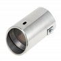 sourcingmap Voiture Chrome ronde échappement arrière à pointe Tuyau pour Dia 1.25" to 2"