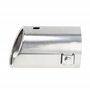 sourcingmap Voiture Chrome ronde échappement arrière à pointe Tuyau pour Dia 1.25" to 2"