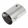 sourcingmap Voiture Chrome ronde échappement arrière à pointe Tuyau pour Dia 1.25" to 2"