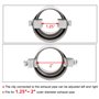 sourcingmap Voiture Chrome ronde échappement arrière à pointe Tuyau pour Dia 1.25" to 2"