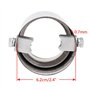 sourcingmap Voiture Chrome ronde échappement arrière à pointe Tuyau pour Dia 1.25" to 2"