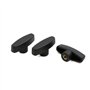 sourcing map 3pcs M7 x 62mm vis à filetage mâle Type T sur poignée serrage forme bouton poignée