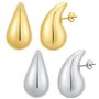 IhLux Boucles d'oreilles Gouttes Simili Or/Argent