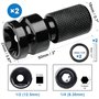 Lot de 2 Douille a Choc, Adaptateur Douille Ensemble Tête Carrée 1/2" à Tige Hexagonale 1/4" Convertisseur avec Anneau à Broche 