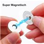 60 Paires bouton pression aimanté 14mm 18mm fermoir magnetique Métal pression aimanté couture set pour Sac en Tissu, Portefeuill