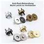 60 Paires bouton pression aimanté 14mm 18mm fermoir magnetique Métal pression aimanté couture set pour Sac en Tissu, Portefeuill