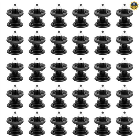 Clips de Panneau de Porte 30 Pcs Clips de Garniture Intérieure de Porte en Plastique Clips de Fixation pour Revêtement de Porte