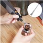 Brosse Métallique, 15 Pcs Brosses Métalliques Perceuse pour Éliminer la Rouille et la Corrosion, Brosses Métalliques Rotatives A