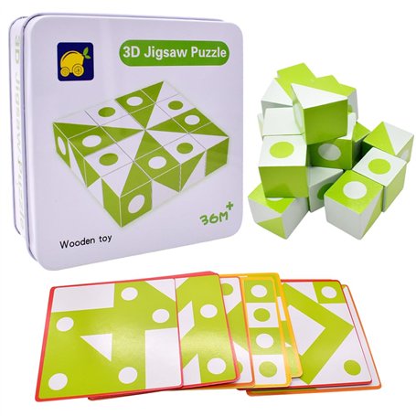 OZXVXZO 16 Jouets Puzzle en Bois