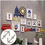 50 Pièces Chevilles pour Plaque de Plâtre, Chevilles avec Vis pour Plaques de Plâtre, Fixations Murales en Plâtre, Fixations Mur