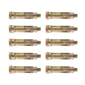 TENGYIF Bouclier Boulons d'Ancrage 10 Pcs Long Bouclier d'Expansion M8 × 60 MM Boulon Bouclier Ancrages pour Murs Solides et Bét