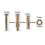 TENGYIF Bouclier Boulons d'Ancrage 10 Pcs Long Bouclier d'Expansion M8 × 60 MM Boulon Bouclier Ancrages pour Murs Solides et Bét