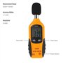 Cadrim Sonomètre numérique portable 30 dB à 130 dB avec écran LCD pour usines et routes
