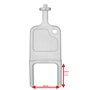 Clé de Rechange/de Remplacement pour Les distributeurs de Papier hygiénique et d'essuie-Mains Pliables en C Jofel
