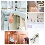 8 Charnières Porte Placard - Charnières Porte Cuisine Avec Amortisseur 35mm - Charnières Recouvrantes - Charnières Meuble - Pour