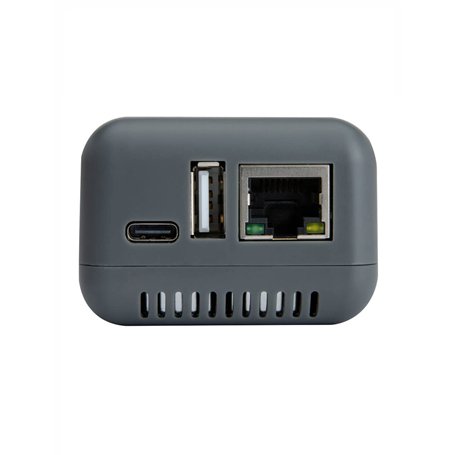 LOYALTY-SECU Serveur d'impression réseau Ethernet vers USB pour Impression d'imprimante USB2.0 Gris Pas de WiFi