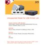 LOYALTY-SECU Serveur d'impression réseau Ethernet vers USB pour Impression d'imprimante USB2.0 Gris Pas de WiFi