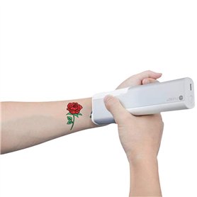 JINHH Machine d'impression portative Tatouage Stylo Jet d'encre d'imprimante portative Stylo d'impression Toutes Les Surfaces Im