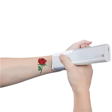 JINHH Machine d'impression portative Tatouage Stylo Jet d'encre d'imprimante portative Stylo d'impression Toutes Les Surfaces Im