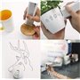 JINHH Machine d'impression portative Tatouage Stylo Jet d'encre d'imprimante portative Stylo d'impression Toutes Les Surfaces Im