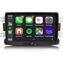4GO+64GO Android 13 Autoradio GPS Navigateur pour Renault Dacia Duster Sandero Dokker Support Wireless Carplay Android Auto DSP