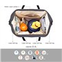 HEYI Sacs à Dos à Langer pour Bébé Sac de Voyage – avec Sacs Isolés, Tissu Imperméable, Grand Capacité Sac à Dos Conception et S