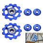 STCRERAG 2 PCS Roue Derailleur Arrière en Alliage d'Aluminium 11T Poulie de Dérailleur Antirouille Dérailleur Arrière Poulie Ant