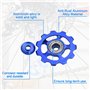 STCRERAG 2 PCS Roue Derailleur Arrière en Alliage d'Aluminium 11T Poulie de Dérailleur Antirouille Dérailleur Arrière Poulie Ant
